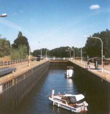 Schleuse für Motorbote